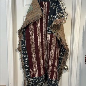 American flag  Patterned Throw Blanket - Red and blue